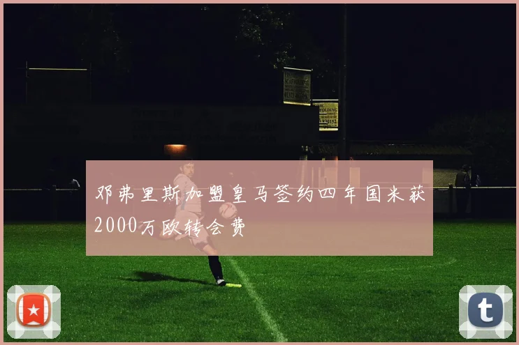 邓弗里斯加盟皇马签约四年国米获2000万欧转会费