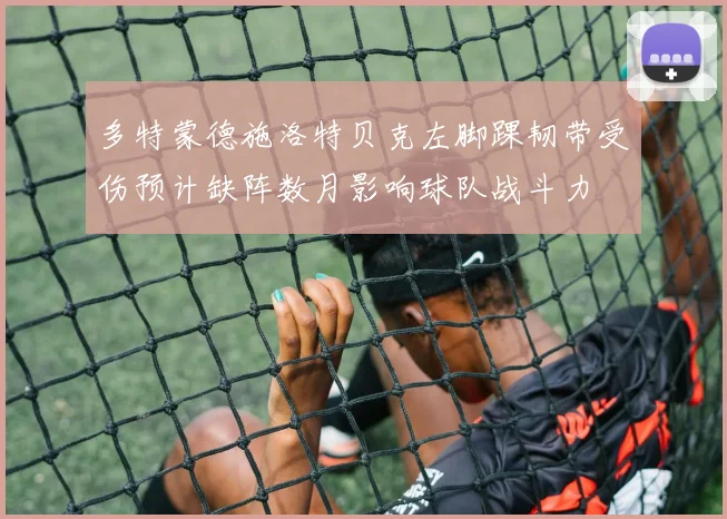 多特蒙德施洛特贝克左脚踝韧带受伤预计缺阵数月影响球队战斗力